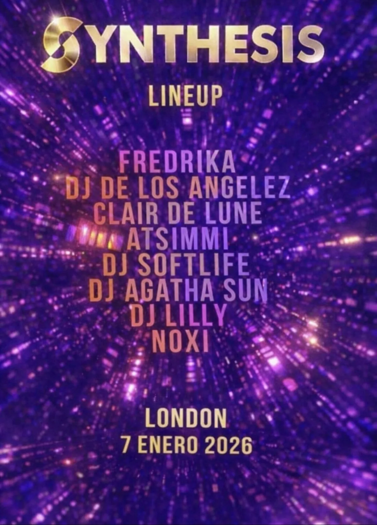 Synthesis · Exclusive Line Up