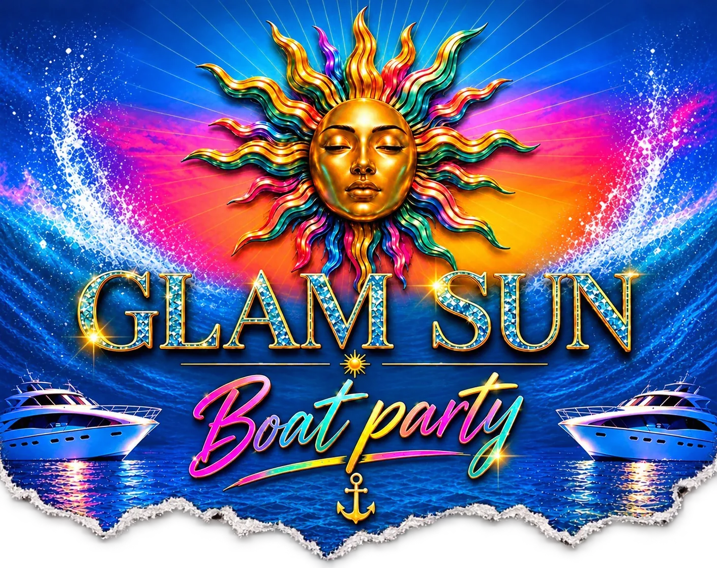 Glam Sun Boat Party Cover